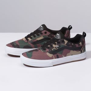 Vans Erkek Spor Ayakkabı Camo Kyle Walker Pro Siyah/Beyaz | 66315-119